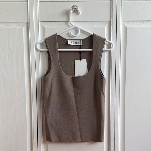 Róhe Tops - RÓHE Women's Taupe Tank Top (NWT)